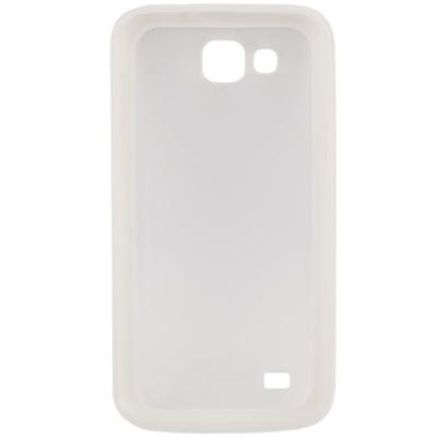 Translucent Frosting Effect Plastic Case with TPU Frame for Galaxy Primier / i9260(White)