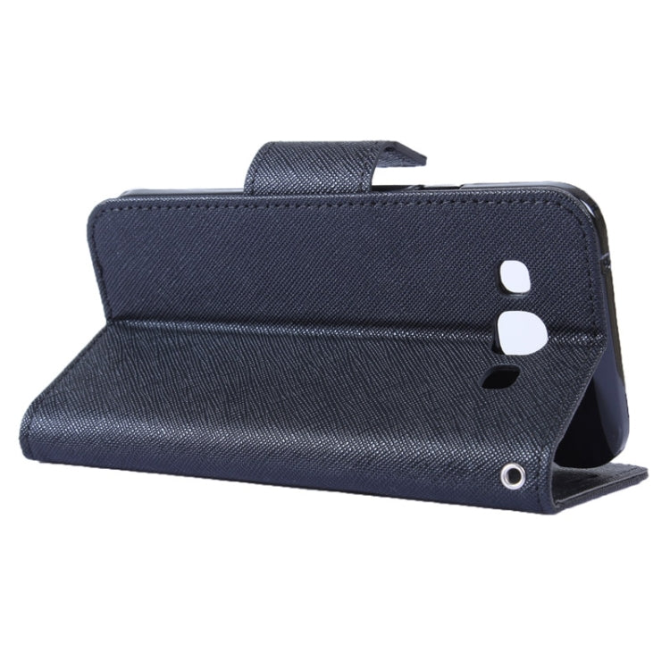 MERCURY Cross Texture Contrast Color Style Leather Case with Holder & Card Slots & Wallet for Galaxy A3 / A300