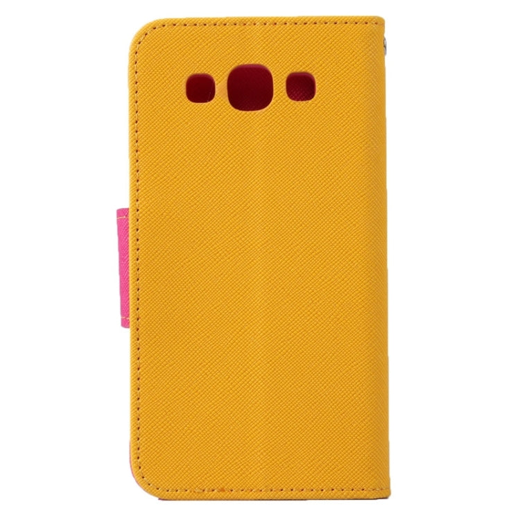 MERCURY Cross Texture Contrast Color Style Leather Case with Holder & Card Slots & Wallet for Galaxy A3 / A300