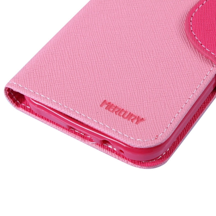 MERCURY Cross Texture Contrast Color Style Leather Case with Holder & Card Slots & Wallet for Galaxy A3 / A300
