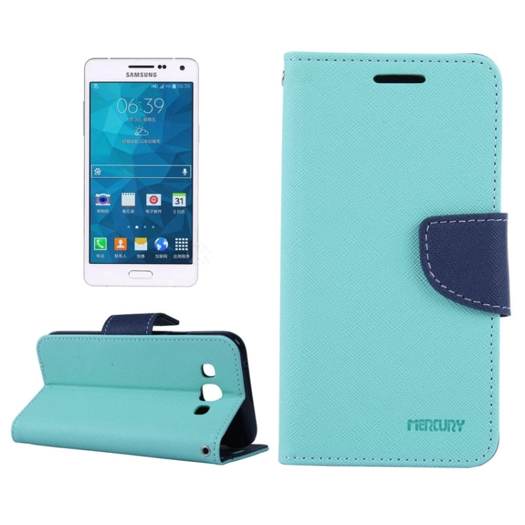 MERCURY Cross Texture Contrast Color Style Leather Case with Holder & Card Slots & Wallet for Galaxy A3 / A300