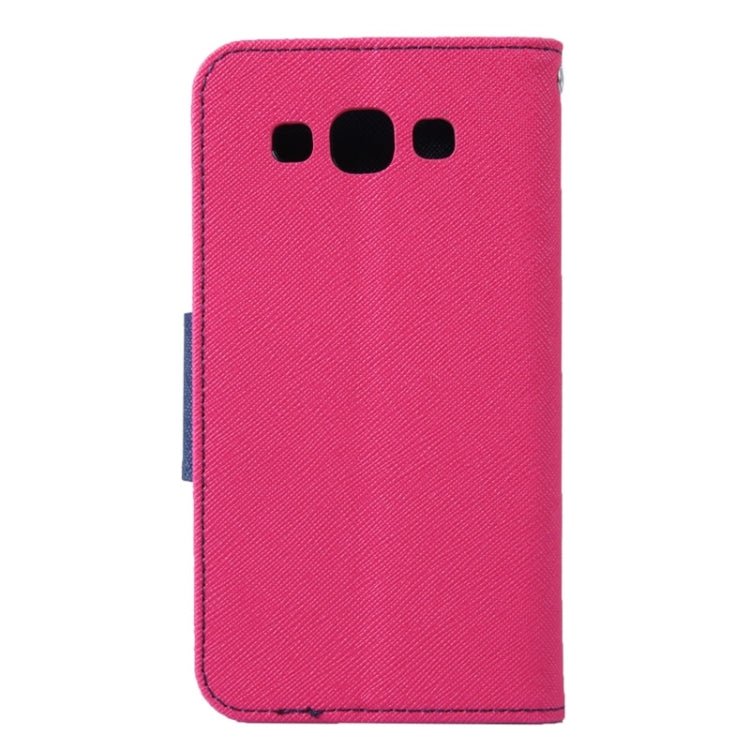 MERCURY Cross Texture Contrast Color Style Leather Case with Holder & Card Slots & Wallet for Galaxy A3 / A300