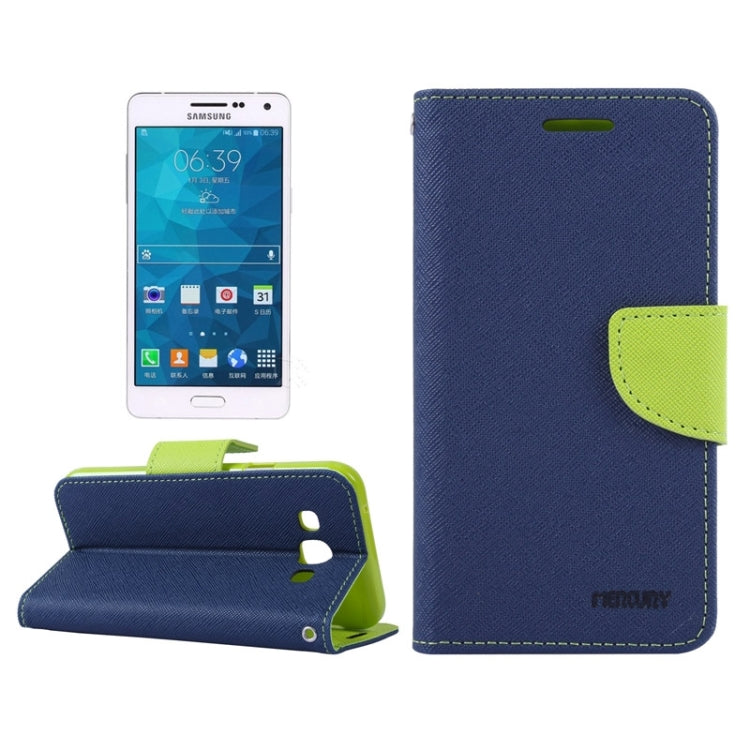 MERCURY Cross Texture Contrast Color Style Leather Case with Holder & Card Slots & Wallet for Galaxy A5 / A500