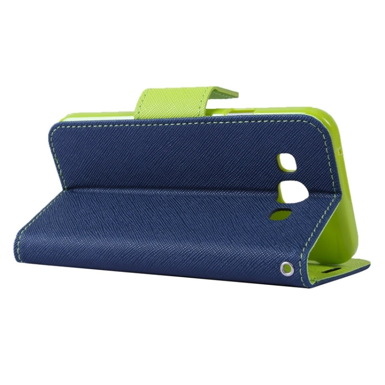 Cross Texture Contrast Color Style Leather Case with Holder & Card Slots & Wallet for Galaxy A7 / A700