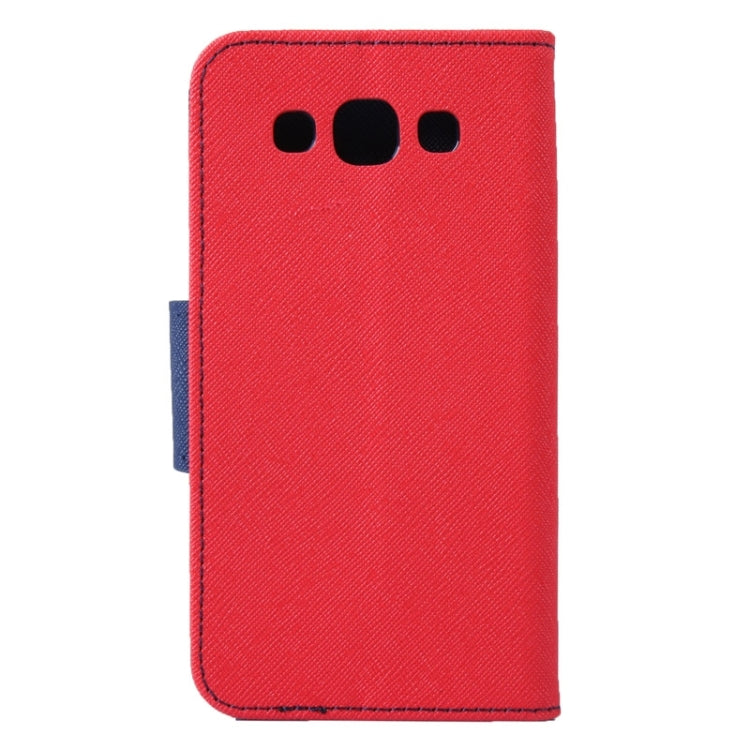 Cross Texture Contrast Color Style Leather Case with Holder & Card Slots & Wallet for Galaxy A7 / A700