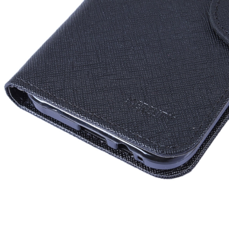MERCURY Cross Texture Contrast Color Style Leather Case with Holder & Card Slots & Wallet for Galaxy E5 / E500