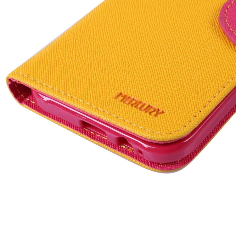MERCURY Cross Texture Contrast Color Style Leather Case with Holder & Card Slots & Wallet for Galaxy E5 / E500