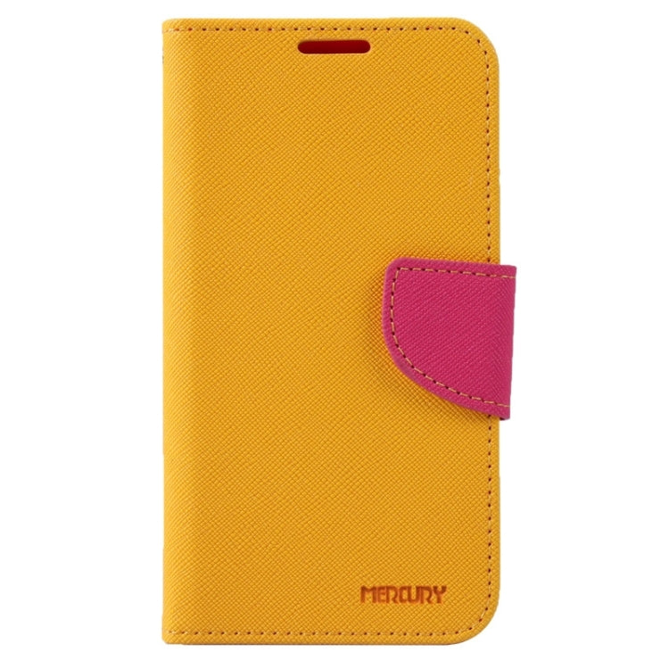 MERCURY Cross Texture Contrast Color Style Leather Case with Holder & Card Slots & Wallet for Galaxy E7 / E700