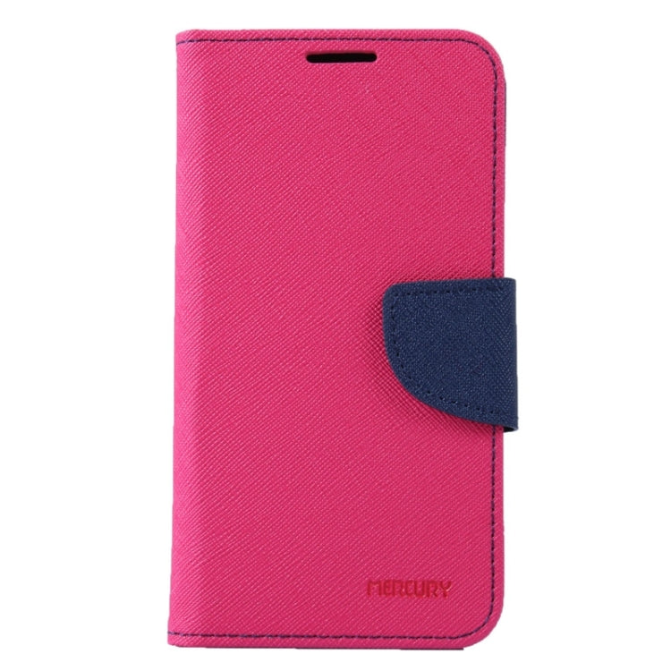 MERCURY Cross Texture Contrast Color Style Leather Case with Holder & Card Slots & Wallet for Galaxy E7 / E700