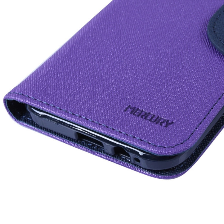 MERCURY Cross Texture Contrast Color Style Leather Case with Holder & Card Slots & Wallet for Galaxy E7 / E700