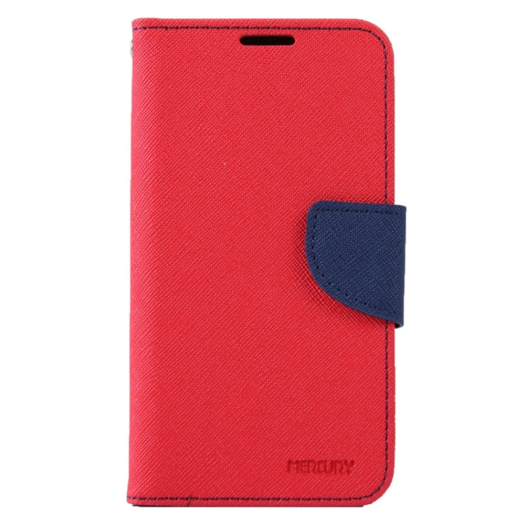 MERCURY Cross Texture Contrast Color Style Leather Case with Holder & Card Slots & Wallet for Galaxy E7 / E700