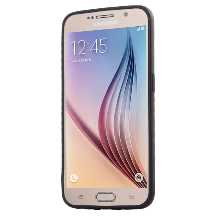 For Galaxy S6 / G920 Luminous Frame Transparent Back Shell Plastic Case