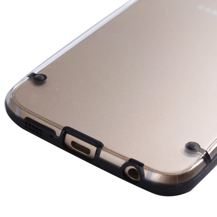For Galaxy S6 / G920 Luminous Frame Transparent Back Shell Plastic Case