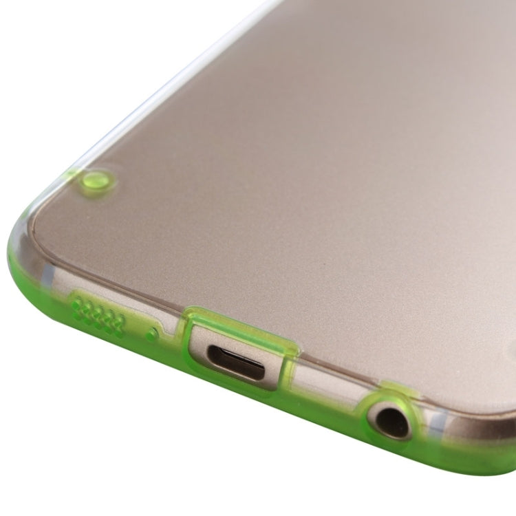 For Galaxy S6 / G920 Luminous Frame Transparent Back Shell Plastic Case