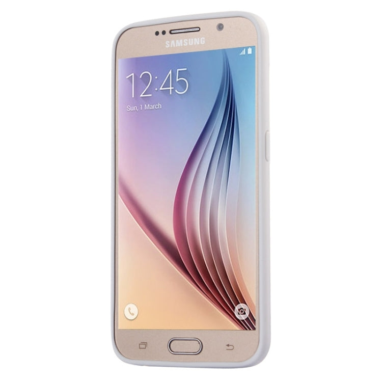 For Galaxy S6 / G920 Luminous Frame Transparent Back Shell Plastic Case
