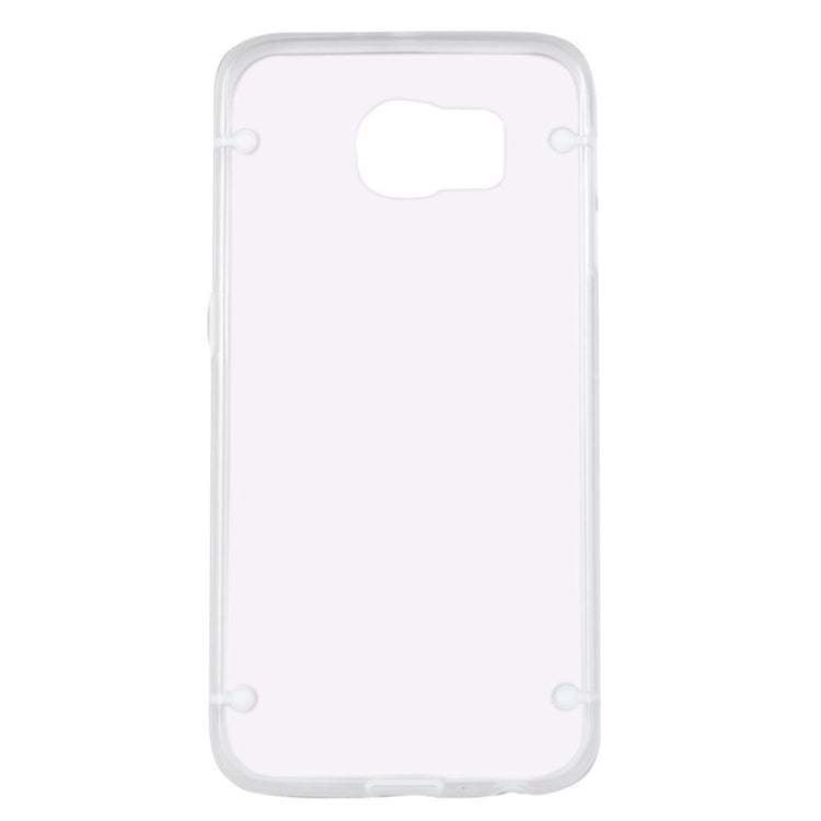For Galaxy S6 / G920 Luminous Frame Transparent Back Shell Plastic Case