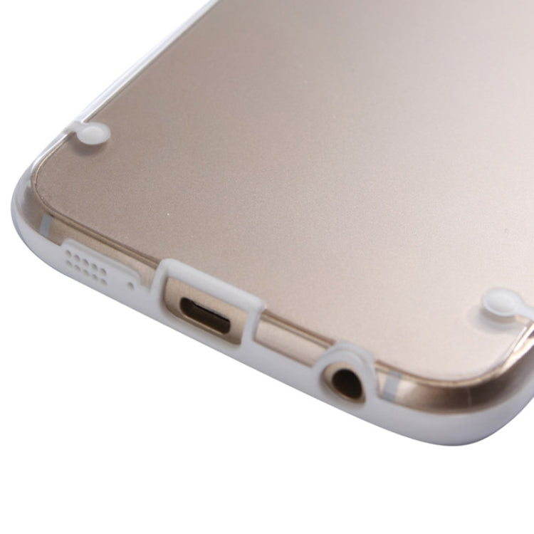 For Galaxy S6 / G920 Luminous Frame Transparent Back Shell Plastic Case