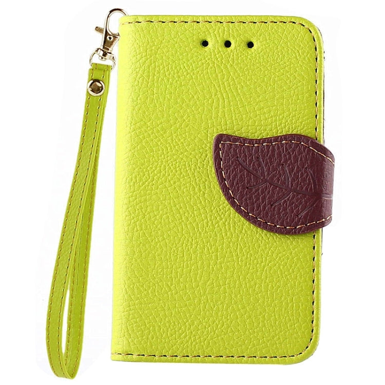 Leaf Magnetic Snap Litchi Texture Horizontal Flip Leather Case with Card Slots & Wallet & Holder & Lanyard for Galaxy Young 2 / G130