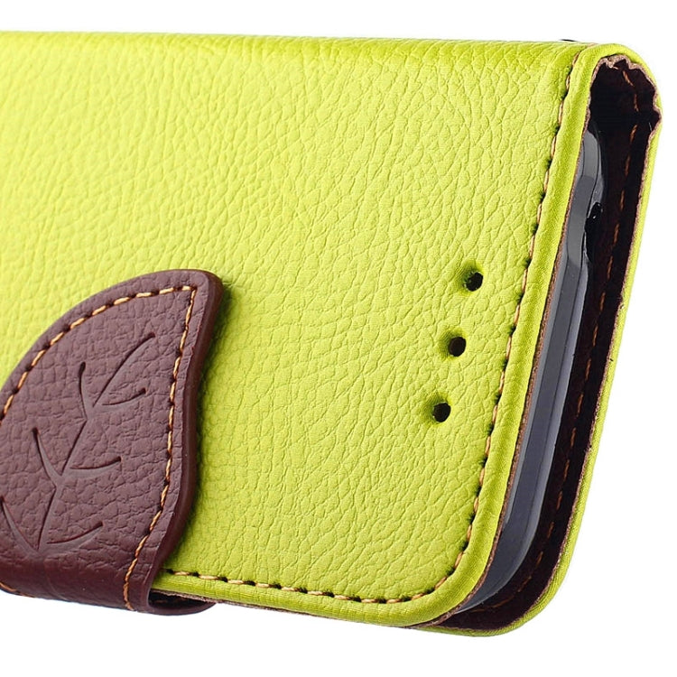 Leaf Magnetic Snap Litchi Texture Horizontal Flip Leather Case with Card Slots & Wallet & Holder & Lanyard for Galaxy Young 2 / G130