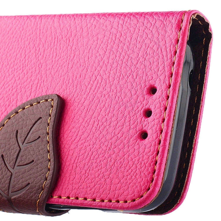 Leaf Magnetic Snap Litchi Texture Horizontal Flip Leather Case with Card Slots & Wallet & Holder & Lanyard for Galaxy Young 2 / G130