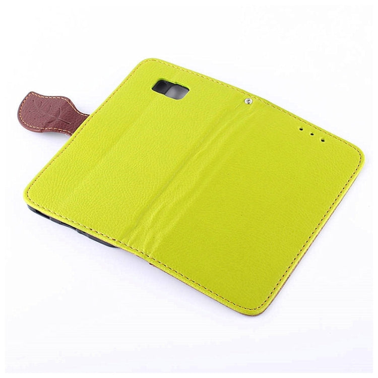 Leaf Magnetic Snap Litchi Texture Horizontal Flip Leather Case with Card Slots & Wallet & Holder & Lanyard for Galaxy Alpha / G850F