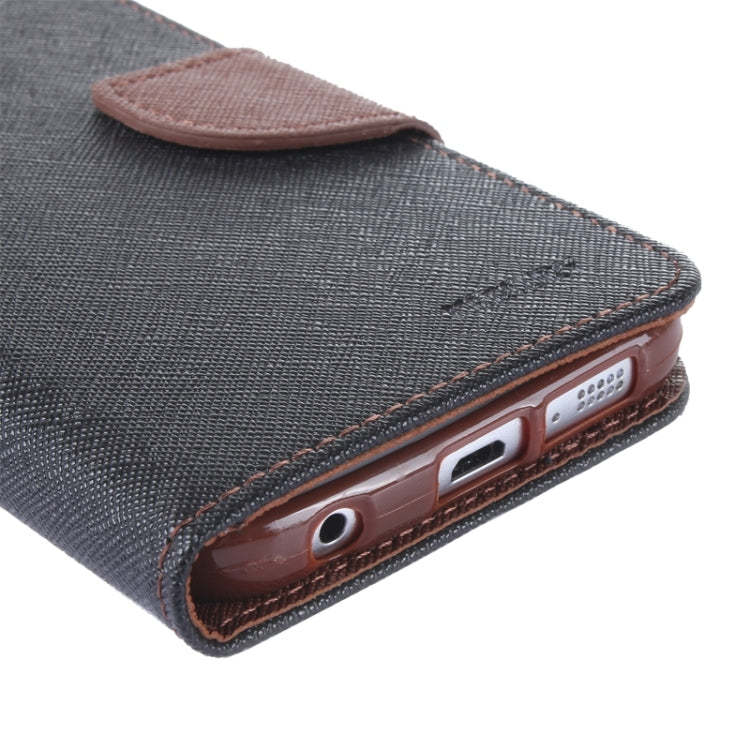 For Galaxy S6 Edge / G925 Cross Texture Horizontal Flip Leather Case with Holder & Card Slot & Wallet
