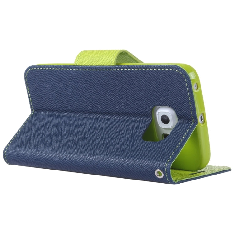 For Galaxy S6 Edge / G925 Cross Texture Horizontal Flip Leather Case with Holder & Card Slot & Wallet
