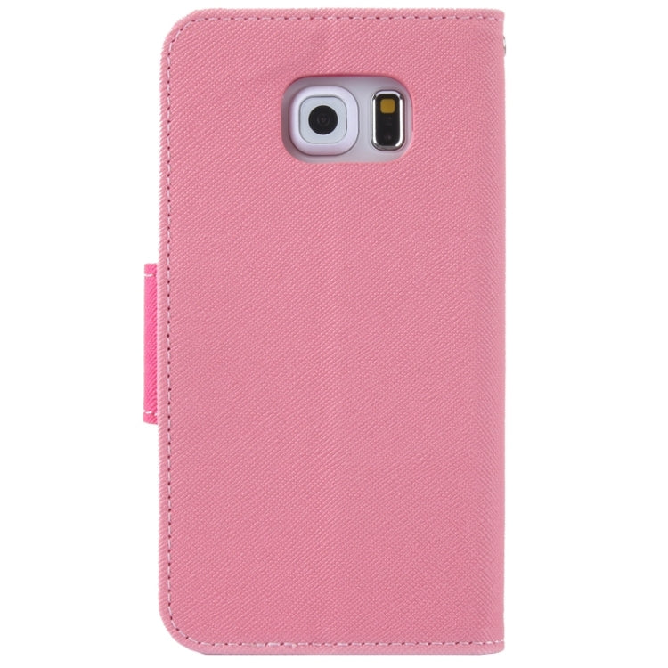 For Galaxy S6 Edge / G925 Cross Texture Horizontal Flip Leather Case with Holder & Card Slot & Wallet