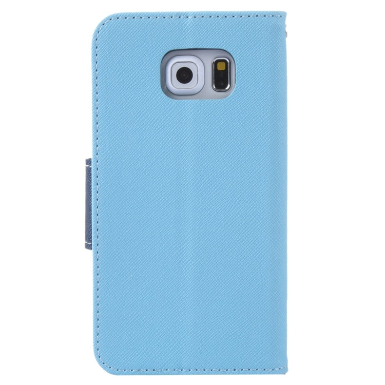 For Galaxy S6 Edge / G925 Cross Texture Horizontal Flip Leather Case with Holder & Card Slot & Wallet