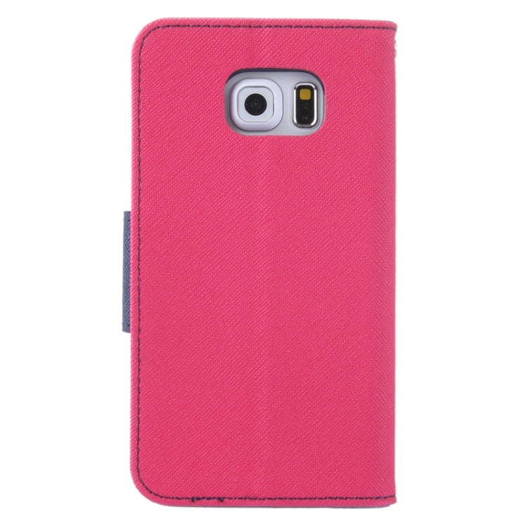 For Galaxy S6 Edge / G925 Cross Texture Horizontal Flip Leather Case with Holder & Card Slot & Wallet