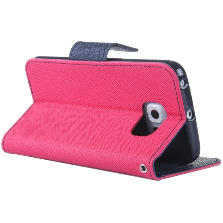 For Galaxy S6 Edge / G925 Cross Texture Horizontal Flip Leather Case with Holder & Card Slot & Wallet