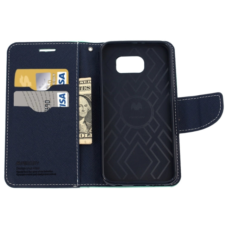 For Galaxy S6 Edge / G925 Cross Texture Horizontal Flip Leather Case with Holder & Card Slot & Wallet
