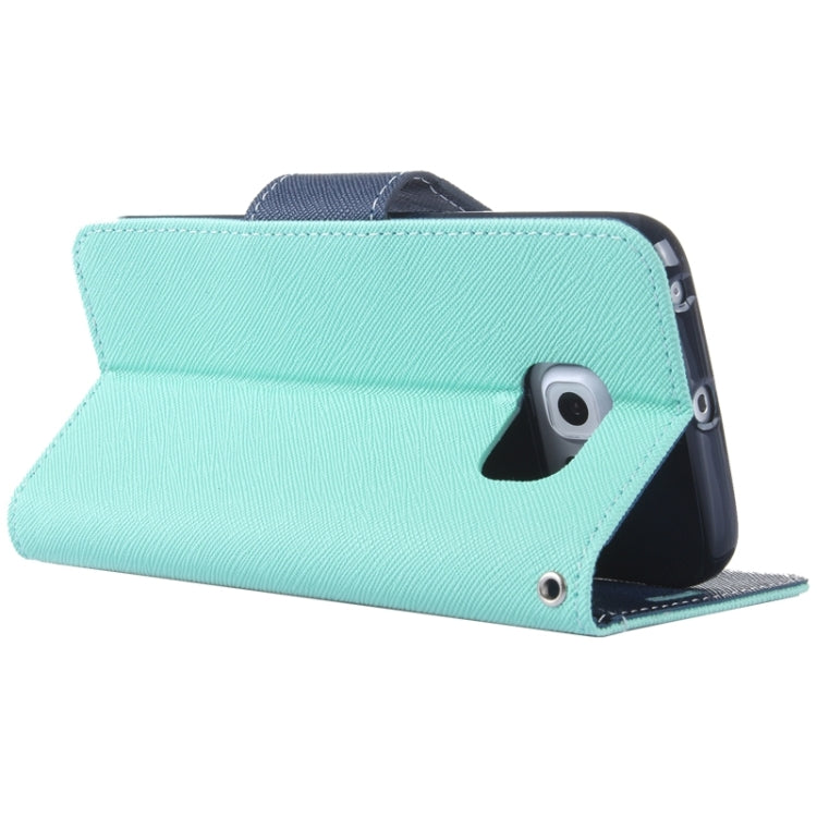 For Galaxy S6 Edge / G925 Cross Texture Horizontal Flip Leather Case with Holder & Card Slot & Wallet