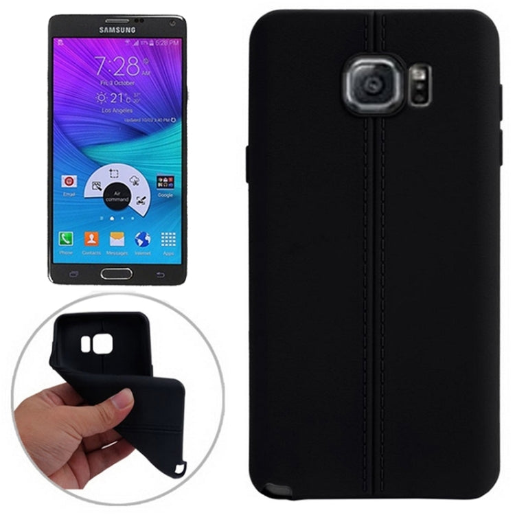 Leather Texture Solid Color Protective TPU Case for Galaxy Note 5 / N9200 / N920t / N920p / Project Noble / N9208 / N9209 / Pr