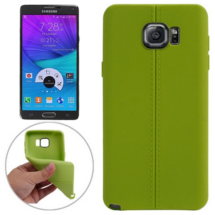 Leather Texture Solid Color Protective TPU Case for Galaxy Note 5 / N9200 / N920t / N920p / Project Noble / N9208 / N9209 / Pr