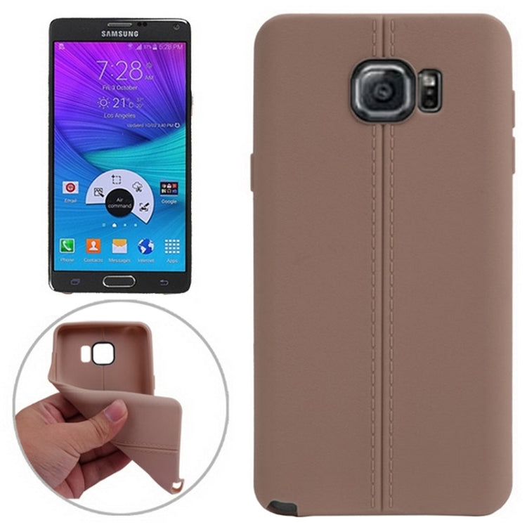 Leather Texture Solid Color Protective TPU Case for Galaxy Note 5 / N9200 / N920t / N920p / Project Noble / N9208 / N9209 / Pr