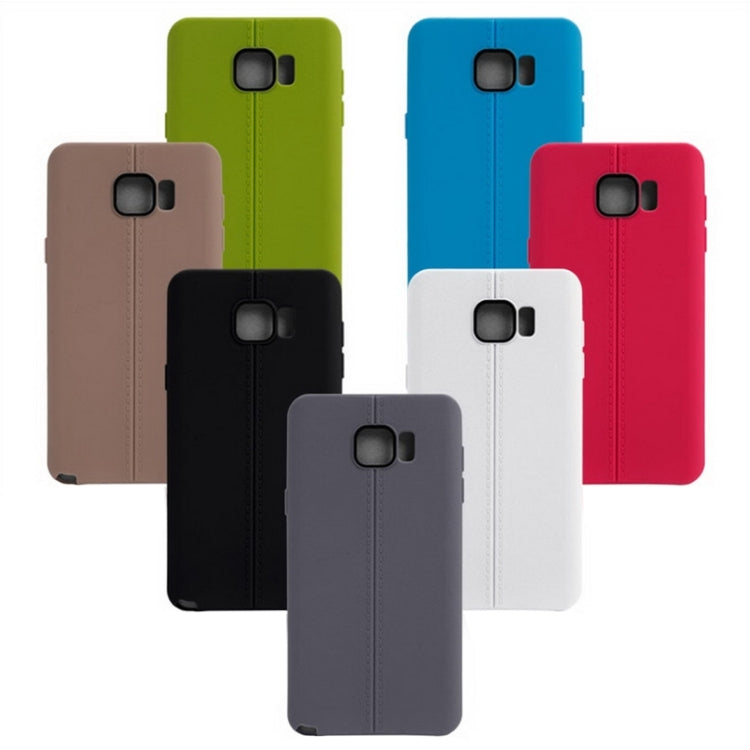 Leather Texture Solid Color Protective TPU Case for Galaxy Note 5 / N9200 / N920t / N920p / Project Noble / N9208 / N9209 / Pr