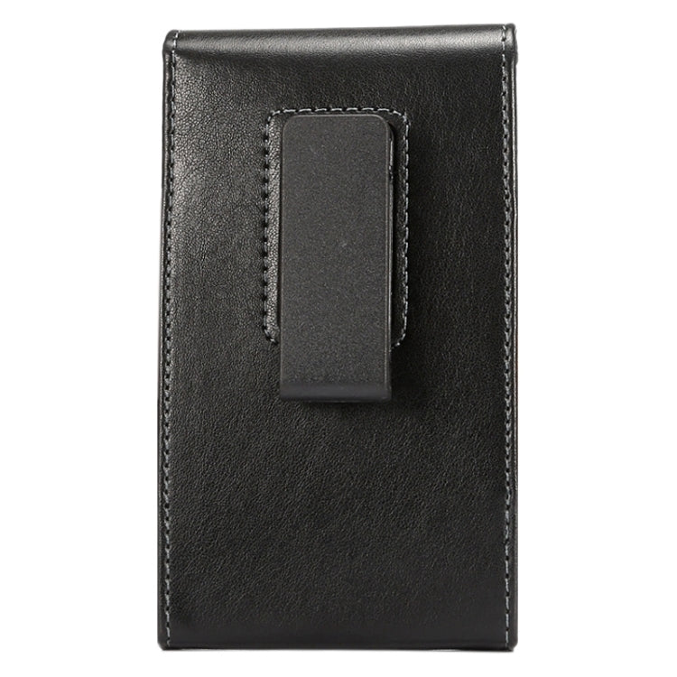 5.5 Inch Universal Lambskin Texture Vertical Flip Leather Case / Waist Bag with Rotatable Back Splint for Galaxy Note III / N9000 & Note II / N7100 & Note / I9220