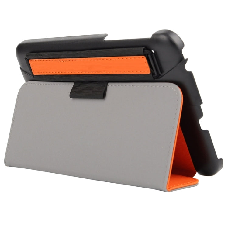 7.0 Inch Toothpick Texture Horizontal Flip Solid Color Leather Case with Holder & Hand Strap for Galaxy Tab 3 Lite / T110