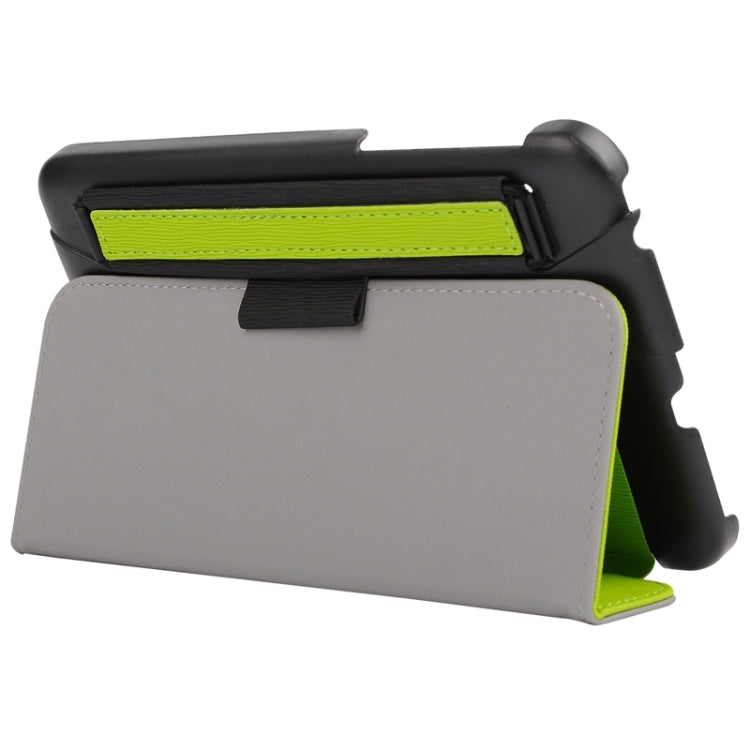 7.0 Inch Toothpick Texture Horizontal Flip Solid Color Leather Case with Holder & Hand Strap for Galaxy Tab 3 Lite / T110