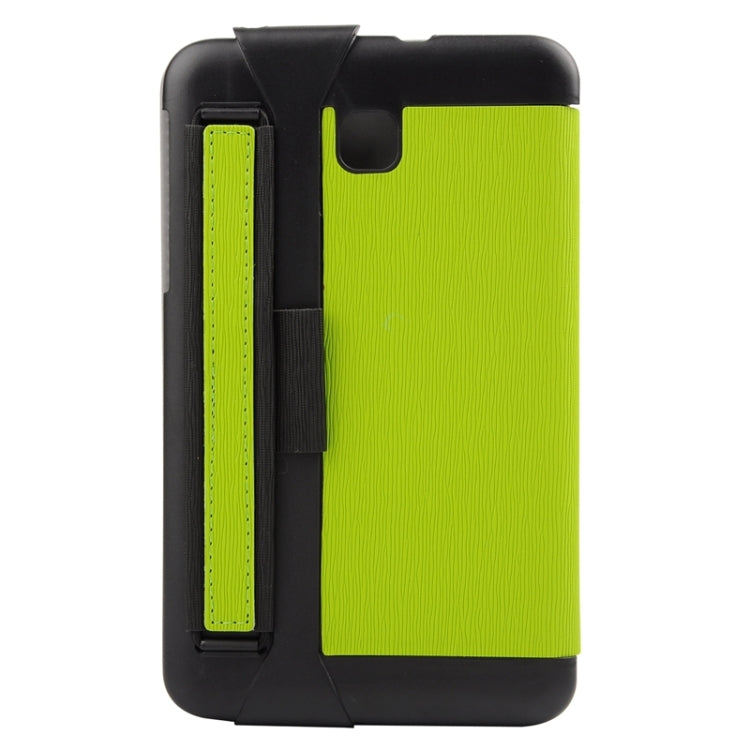 7.0 Inch Toothpick Texture Horizontal Flip Solid Color Leather Case with Holder & Hand Strap for Galaxy Tab 3 Lite / T110