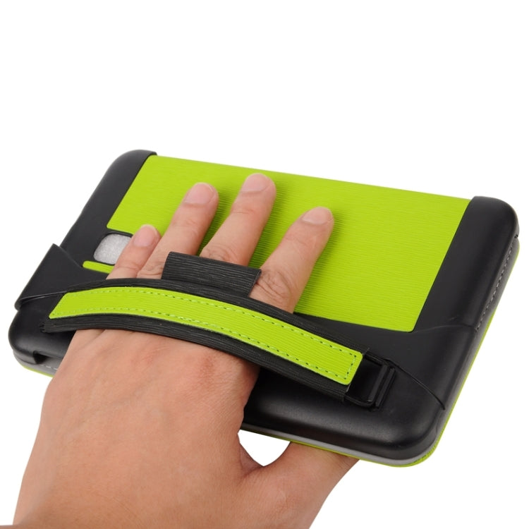 7.0 Inch Toothpick Texture Horizontal Flip Solid Color Leather Case with Holder & Hand Strap for Galaxy Tab 3 Lite / T110