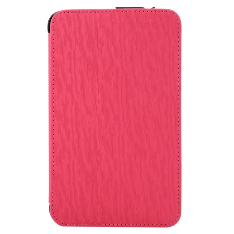 7.0 Inch Toothpick Texture Horizontal Flip Solid Color Leather Case with Holder & Hand Strap for Galaxy Tab 3 Lite / T110