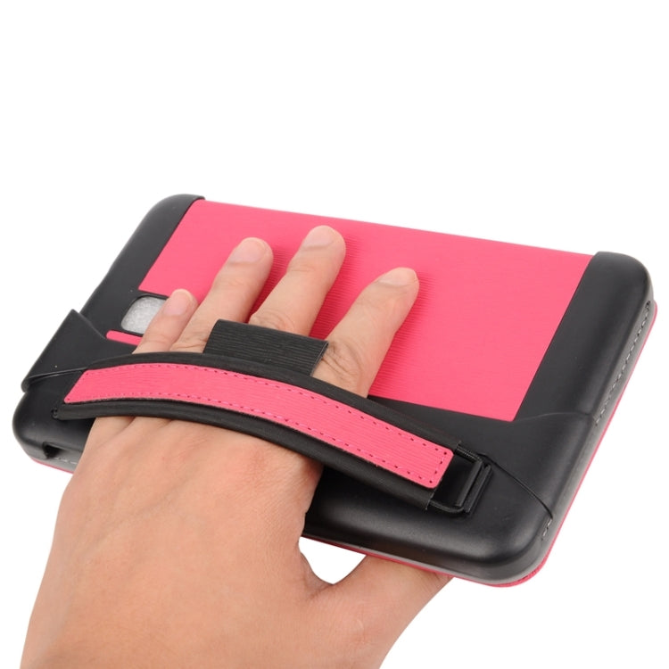 7.0 Inch Toothpick Texture Horizontal Flip Solid Color Leather Case with Holder & Hand Strap for Galaxy Tab 3 Lite / T110