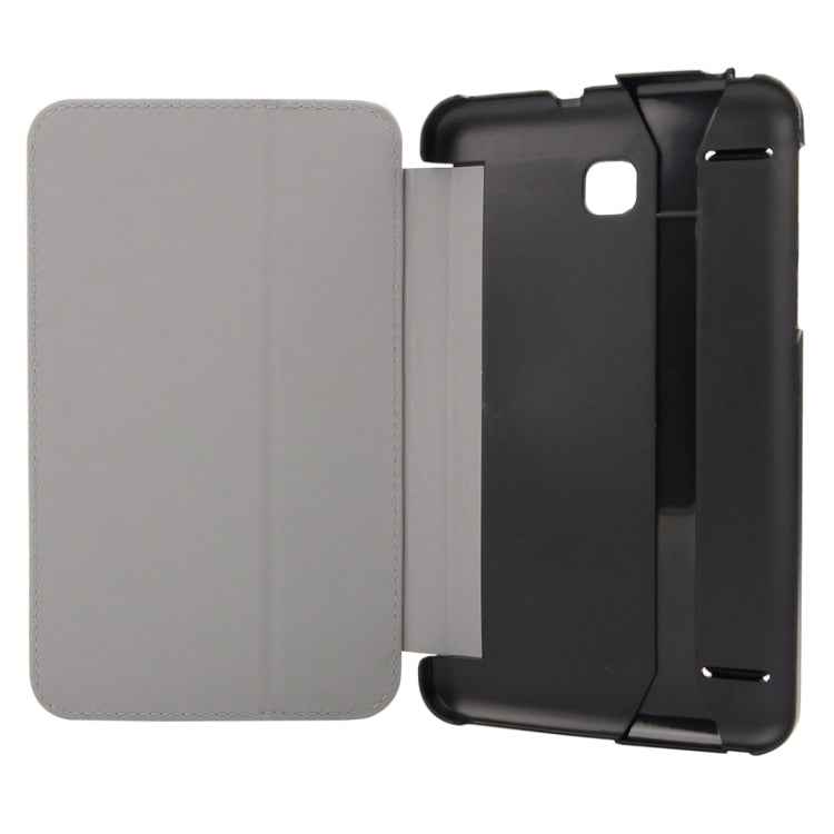 7.0 Inch Toothpick Texture Horizontal Flip Solid Color Leather Case with Holder & Hand Strap for Galaxy Tab 3 Lite / T110