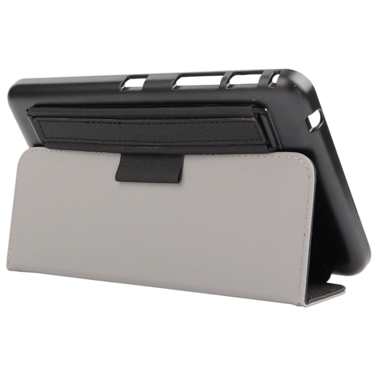 7.0 Inch Toothpick Texture Horizontal Flip Solid Color Leather Case with Holder & Hand Strap for Galaxy Tab 4 7.0 / T230