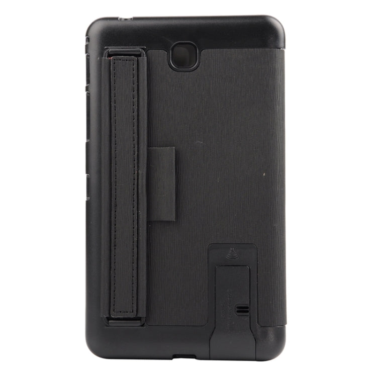 7.0 Inch Toothpick Texture Horizontal Flip Solid Color Leather Case with Holder & Hand Strap for Galaxy Tab 4 7.0 / T230