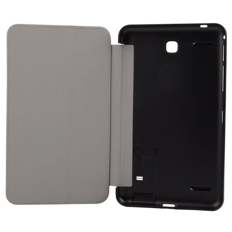 7.0 Inch Toothpick Texture Horizontal Flip Solid Color Leather Case with Holder & Hand Strap for Galaxy Tab 4 7.0 / T230