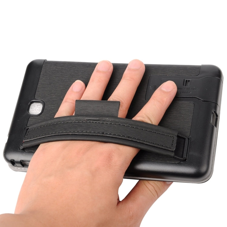 7.0 Inch Toothpick Texture Horizontal Flip Solid Color Leather Case with Holder & Hand Strap for Galaxy Tab 4 7.0 / T230