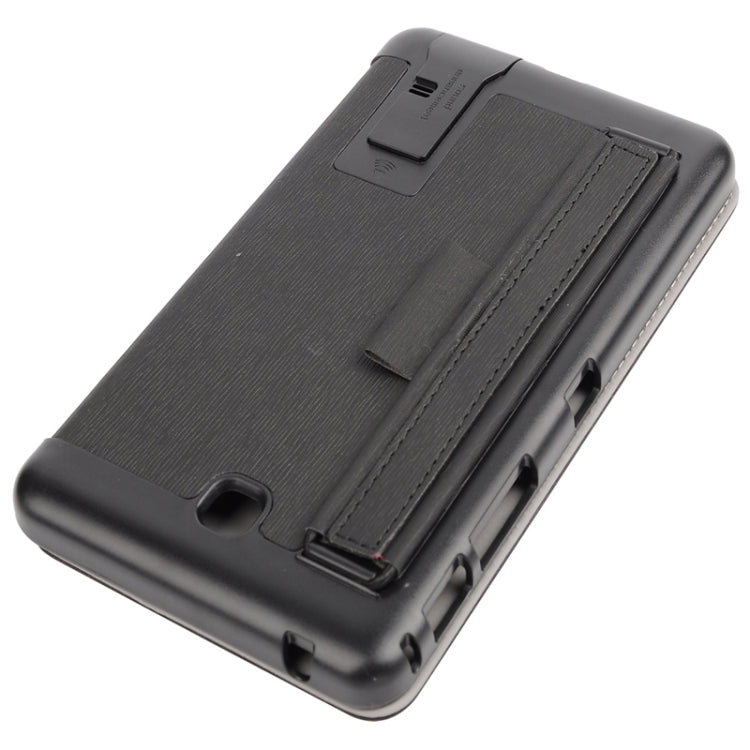 7.0 Inch Toothpick Texture Horizontal Flip Solid Color Leather Case with Holder & Hand Strap for Galaxy Tab 4 7.0 / T230